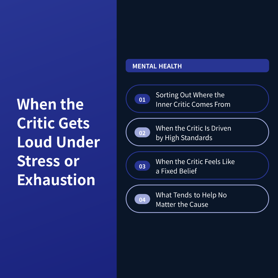 When the Critic Gets Loud Under Stress or Exhaustion