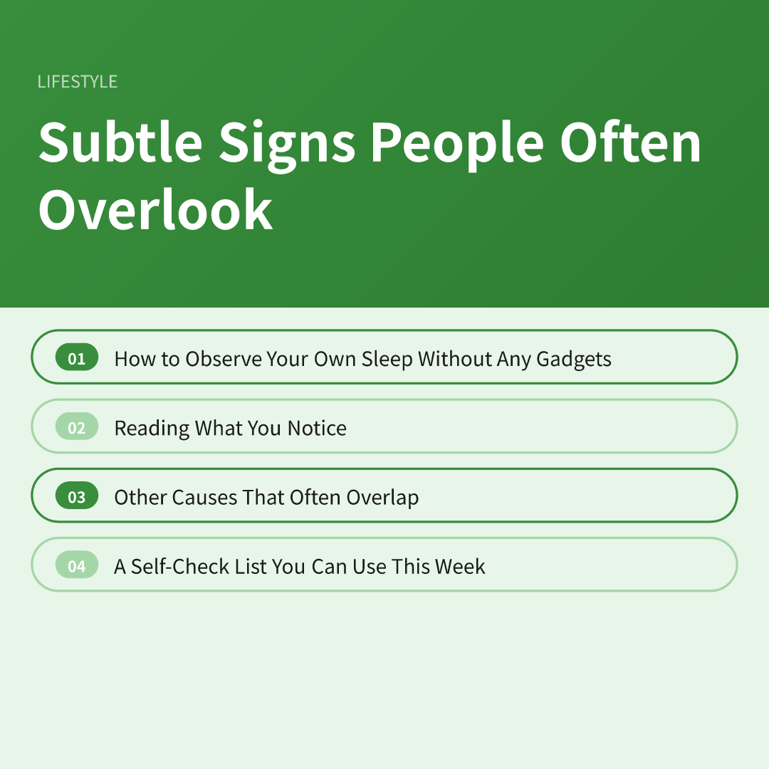 Subtle Signs People Often Overlook