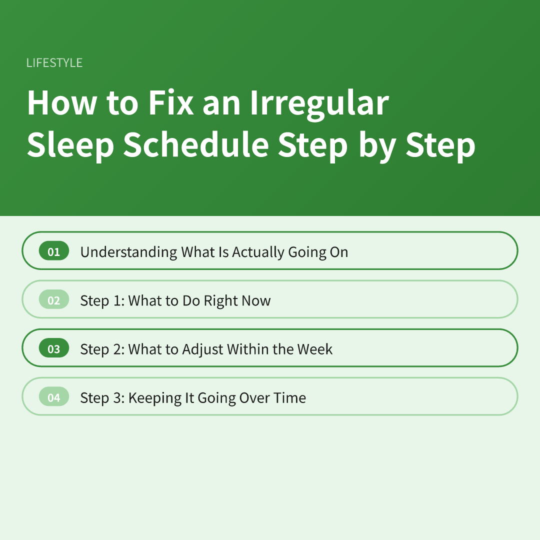 How to Fix an Irregular Sleep Schedule Step by Step - how to fix an irregular sleep schedule
