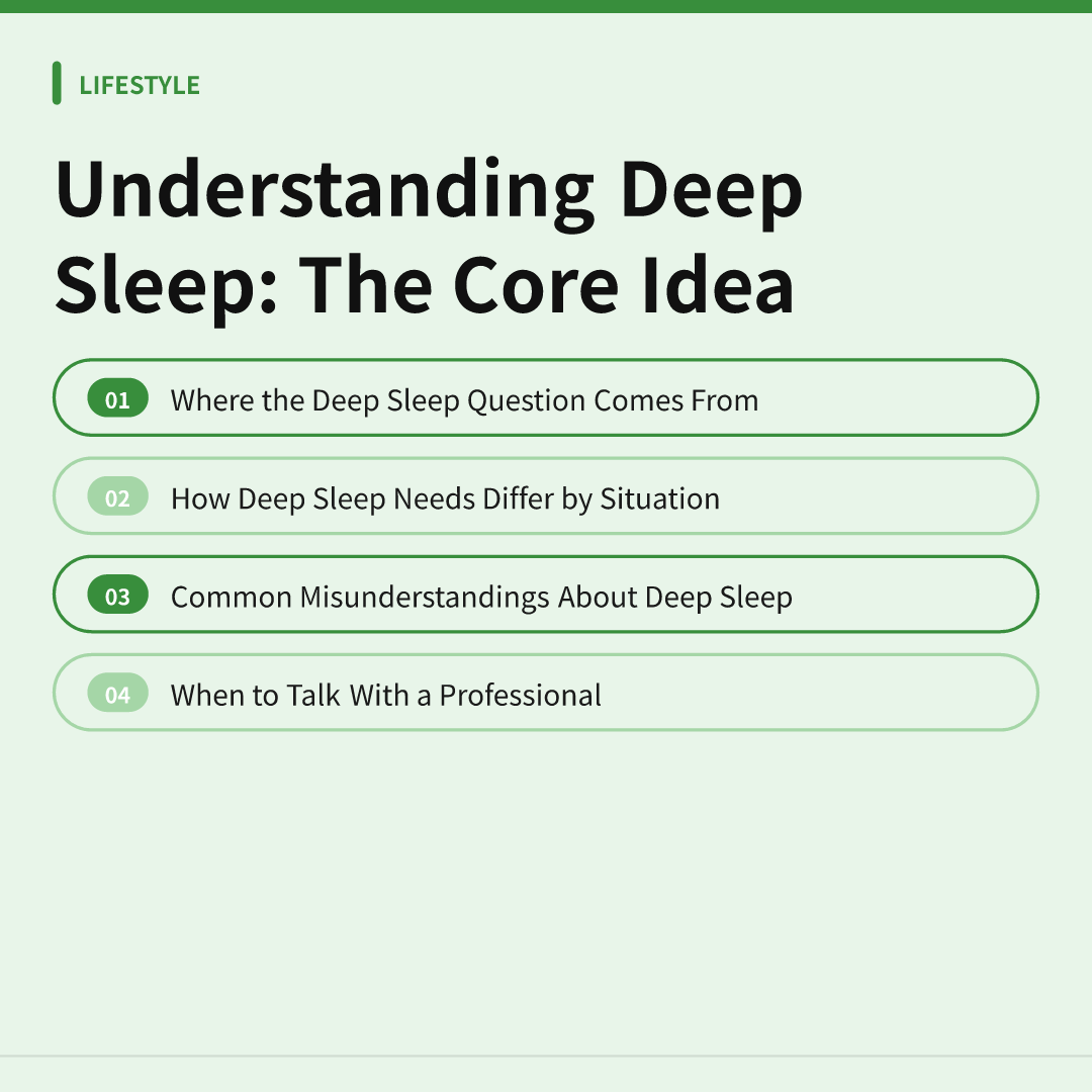 Understanding Deep Sleep: The Core Idea