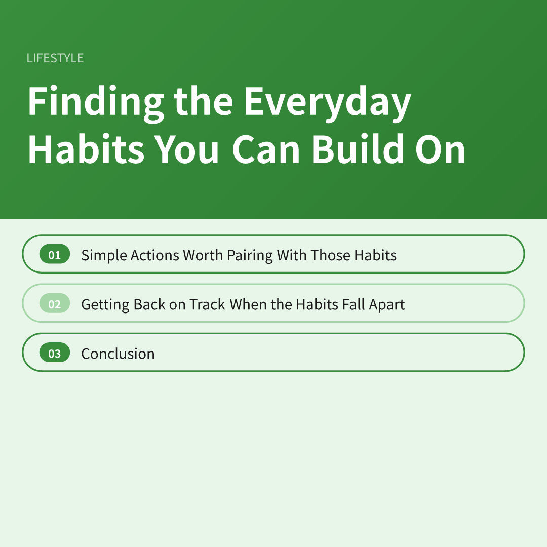 Finding the Everyday Habits You Can Build On
