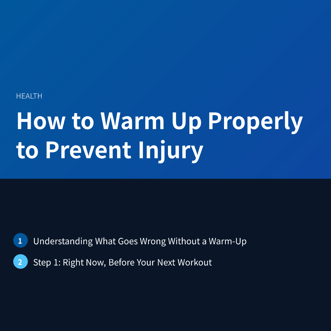 How to Warm Up Properly to Prevent Injury - how to warm up properly to prevent injury