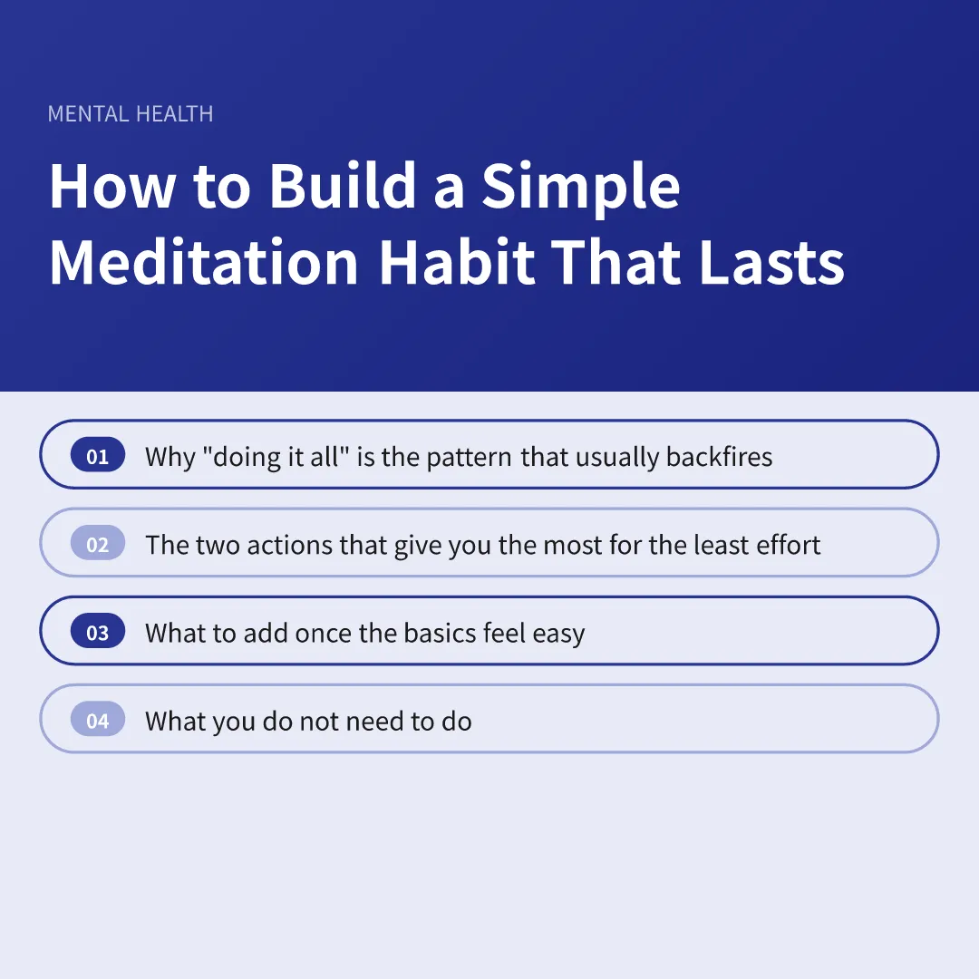 How to Build a Simple Meditation Habit That Lasts - how to build a simple meditation habit