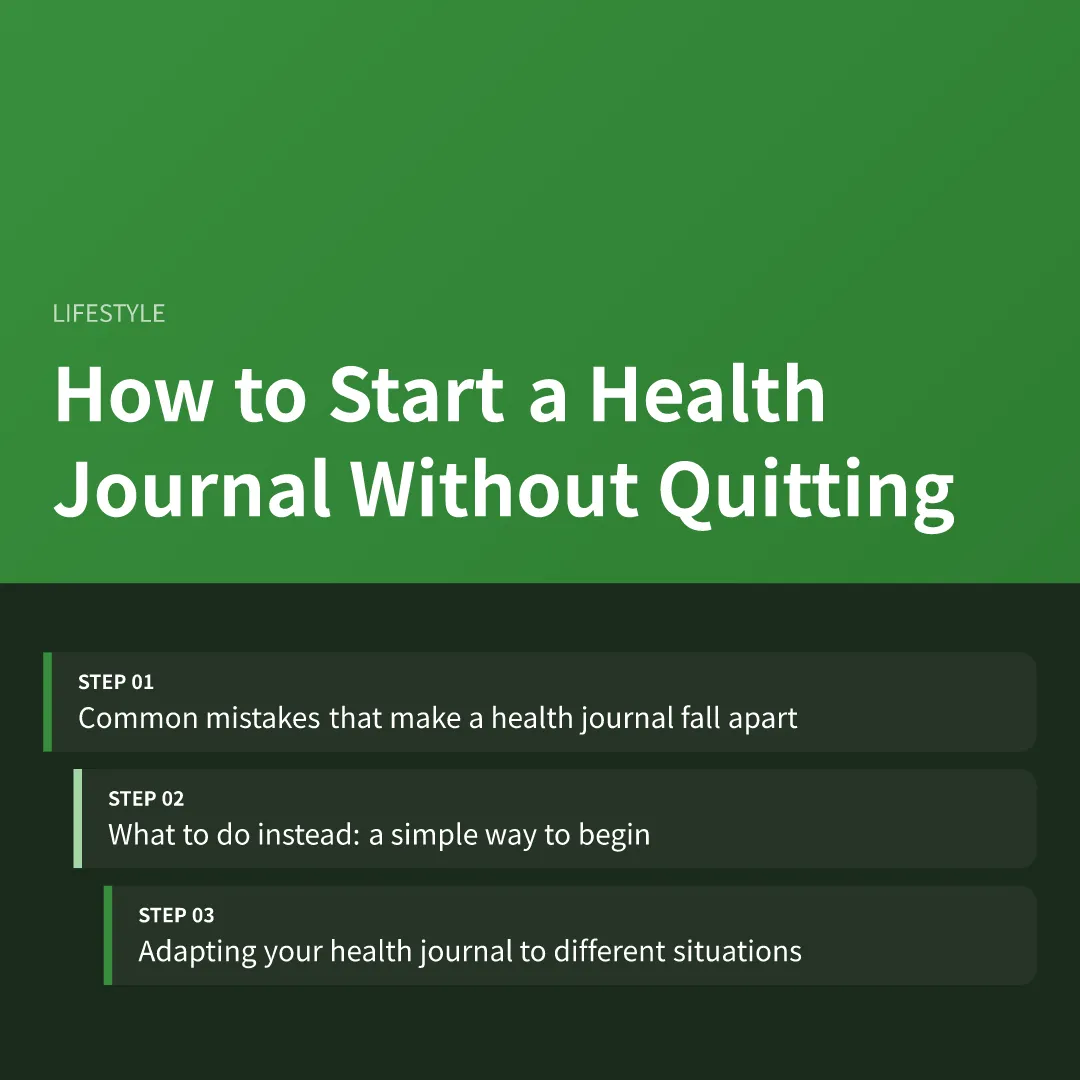 How to Start a Health Journal Without Quitting - how to start a health journal