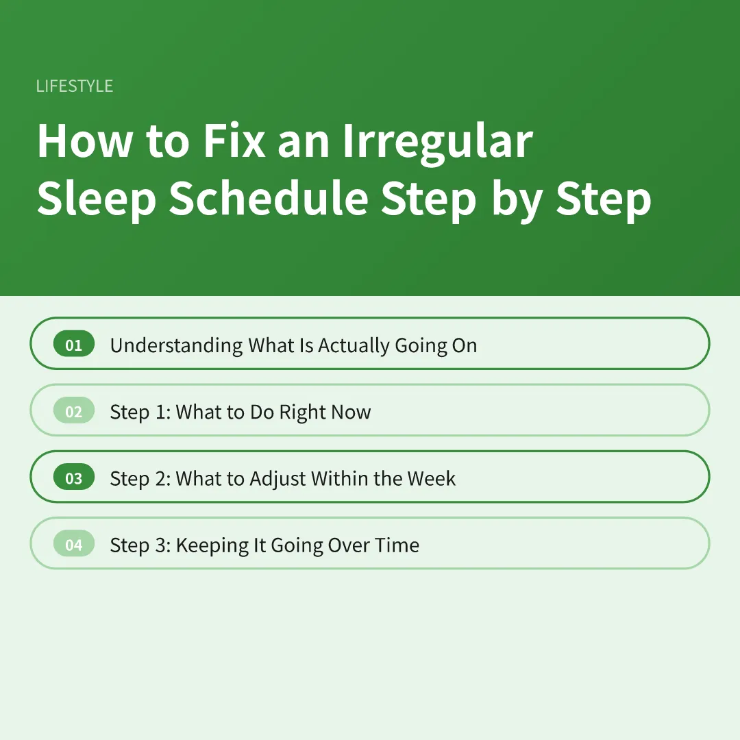 How to Fix an Irregular Sleep Schedule Step by Step - how to fix an irregular sleep schedule