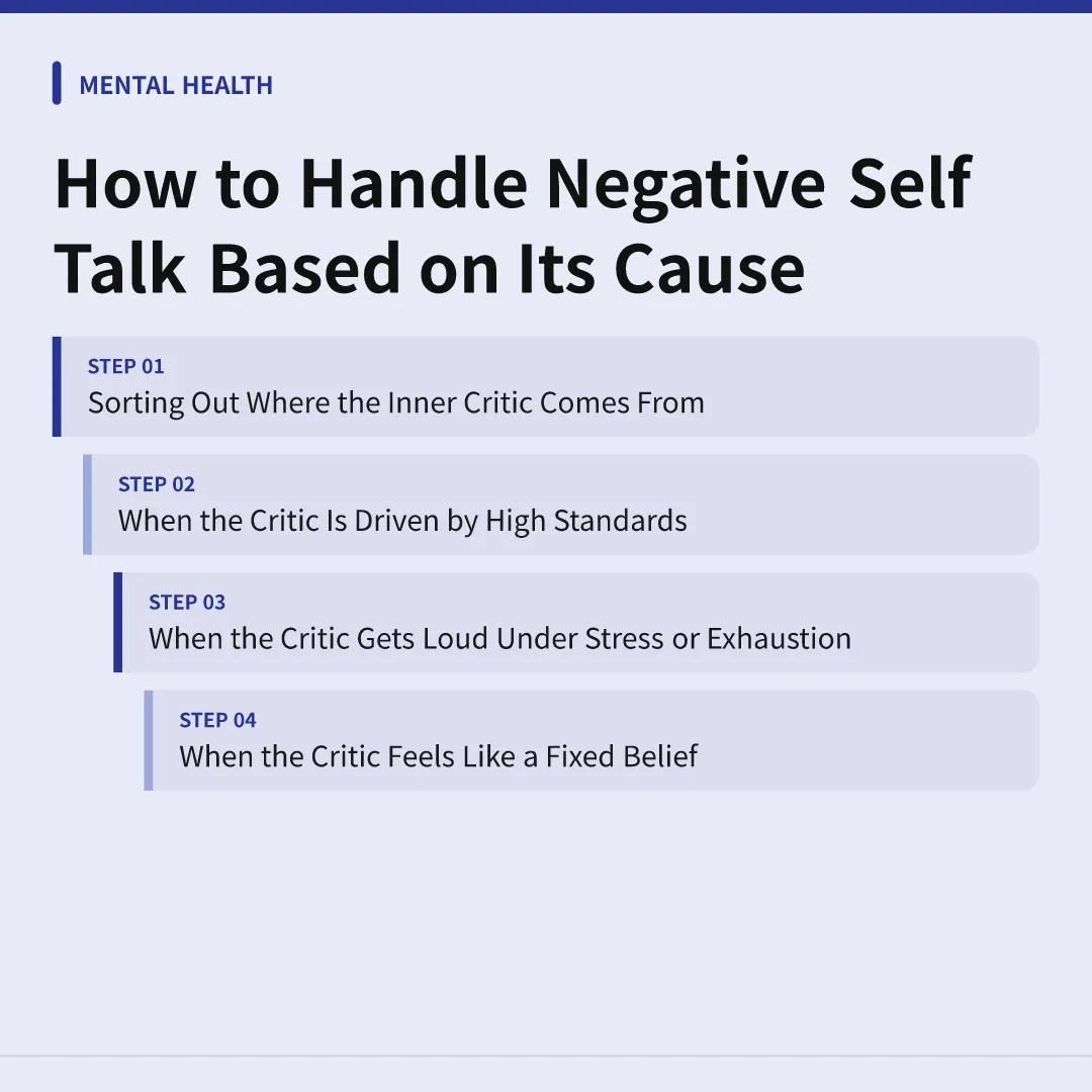 How to Handle Negative Self Talk Based on Its Cause - how to handle negative self talk