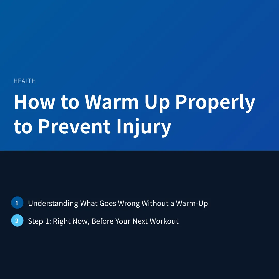 How to Warm Up Properly to Prevent Injury - how to warm up properly to prevent injury