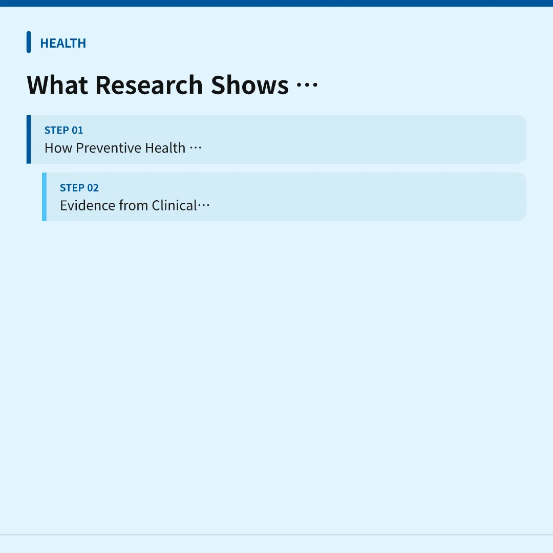 What Research Shows About Prevention - beginner guide to preventive health