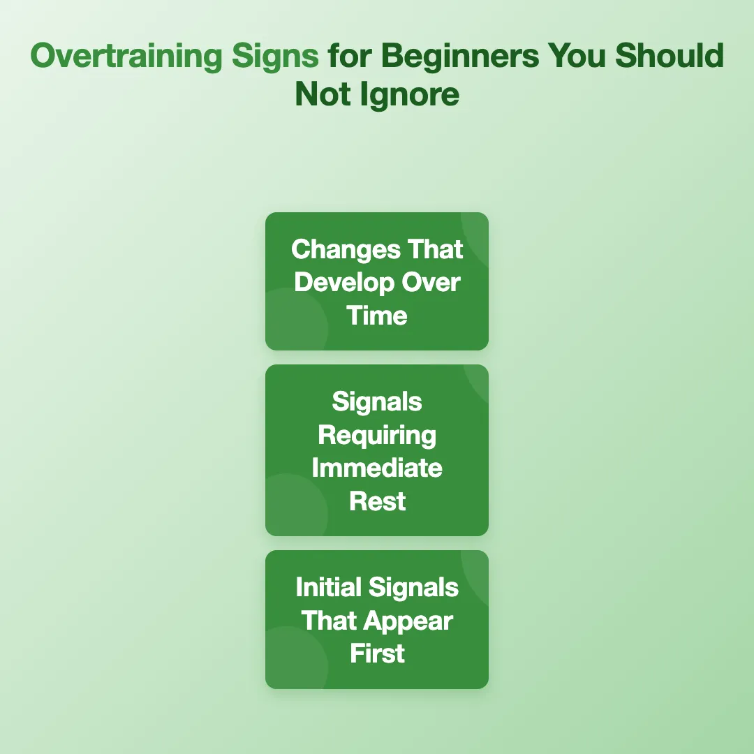 Initial Signals That Appear First - overtraining signs for beginners