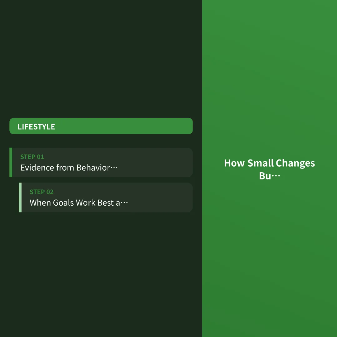 How Small Changes Build Lasting Habits - wellness goals for beginners