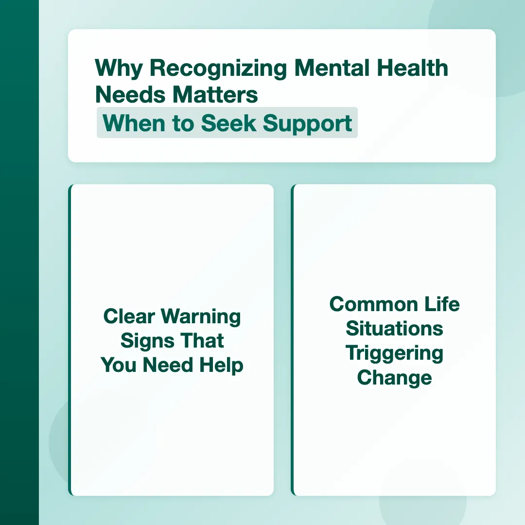 Why Recognizing Mental Health Needs Matters - when to seek mental health support