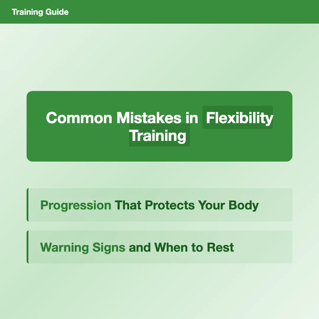 Common Mistakes in Flexibility Training - how to improve flexibility safely