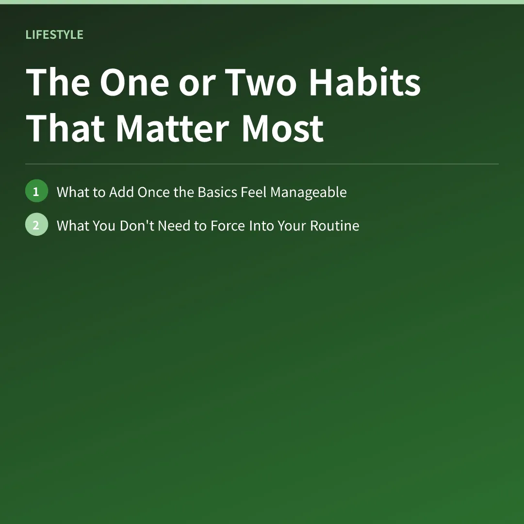 The One or Two Habits That Matter Most - best evening habits for deeper sleep