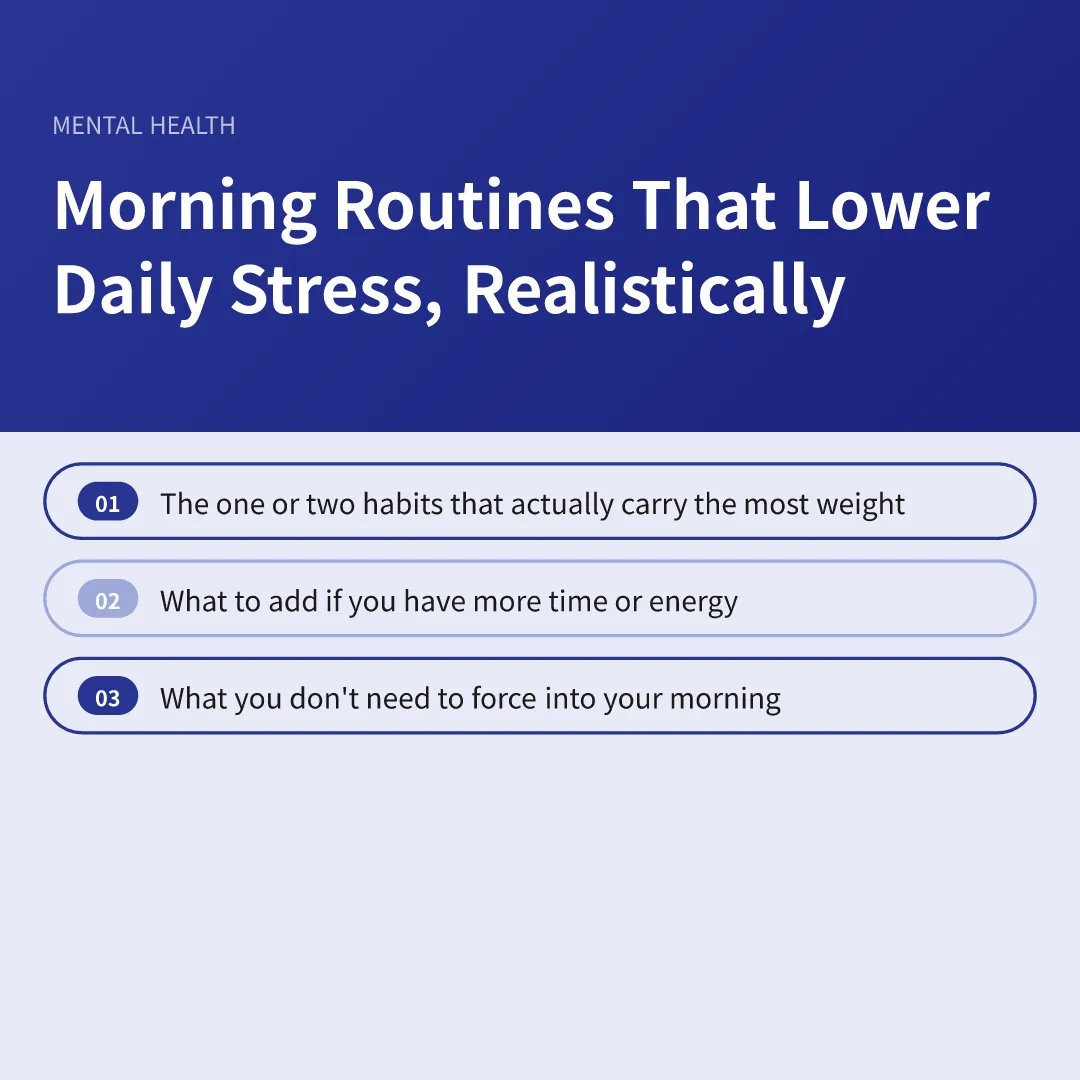 Morning Routines That Lower Daily Stress, Realistically - morning routines that lower daily stress