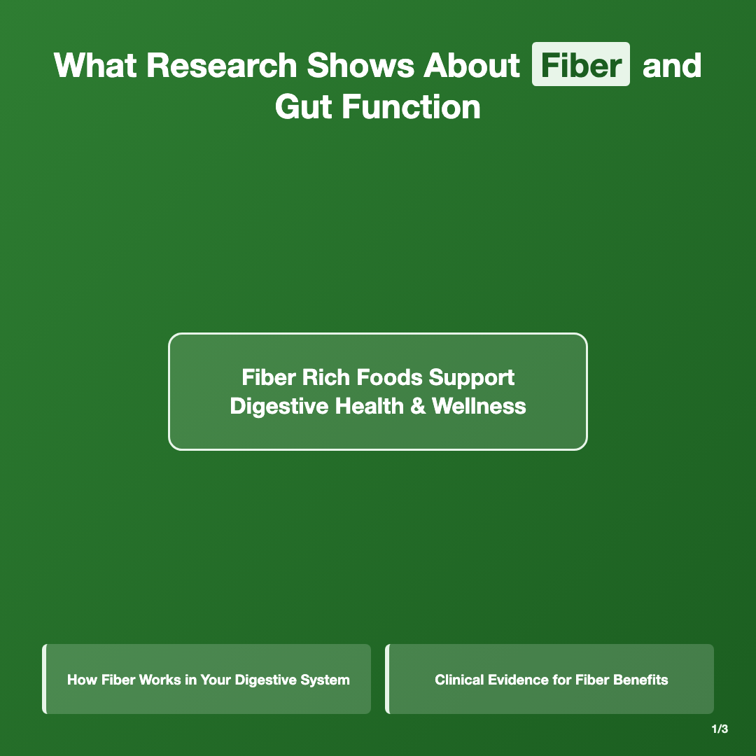 What Research Shows About Fiber and Gut Function - fiber rich foods for gut health