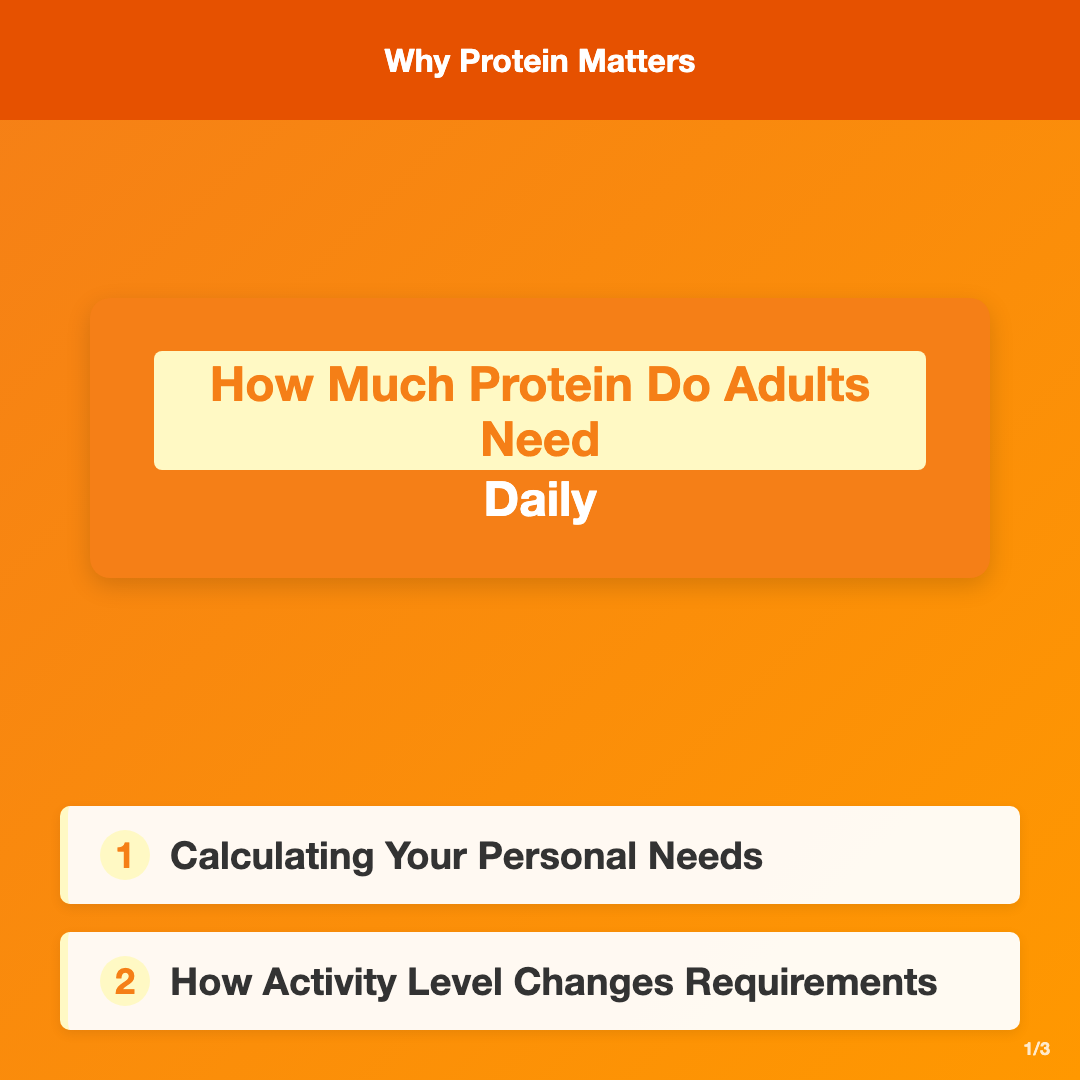 Why Protein Requirements Matter More Than You Think - how much protein do adults need