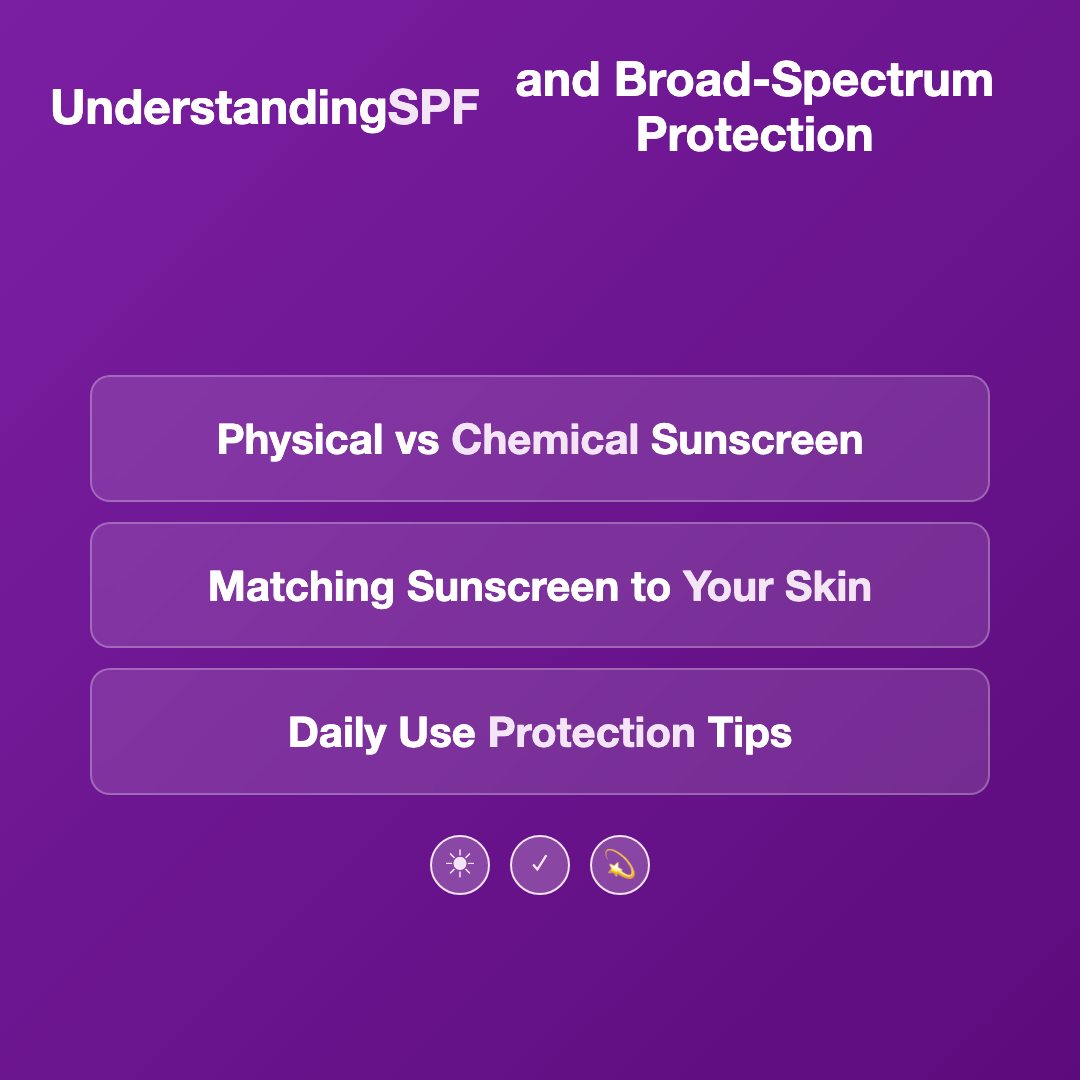 Understanding SPF and Broad-Spectrum Protection - how to choose sunscreen for daily use