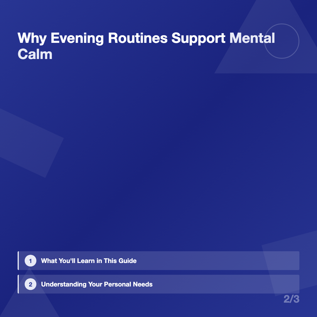 How to Build a Calmer Evening Routine That Actually Works image 2