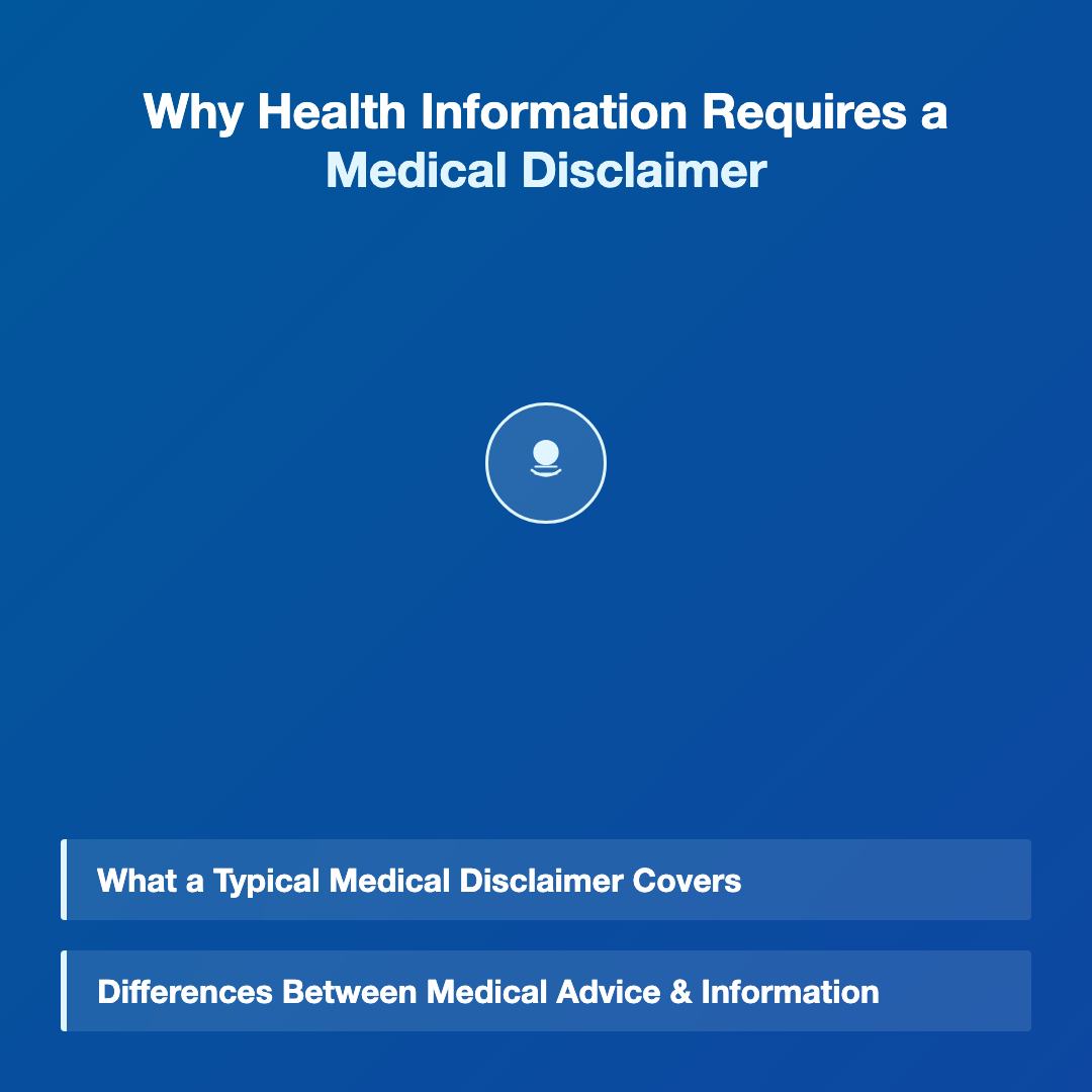 Why Health Information Requires a Disclaimer - medical disclaimer health information
