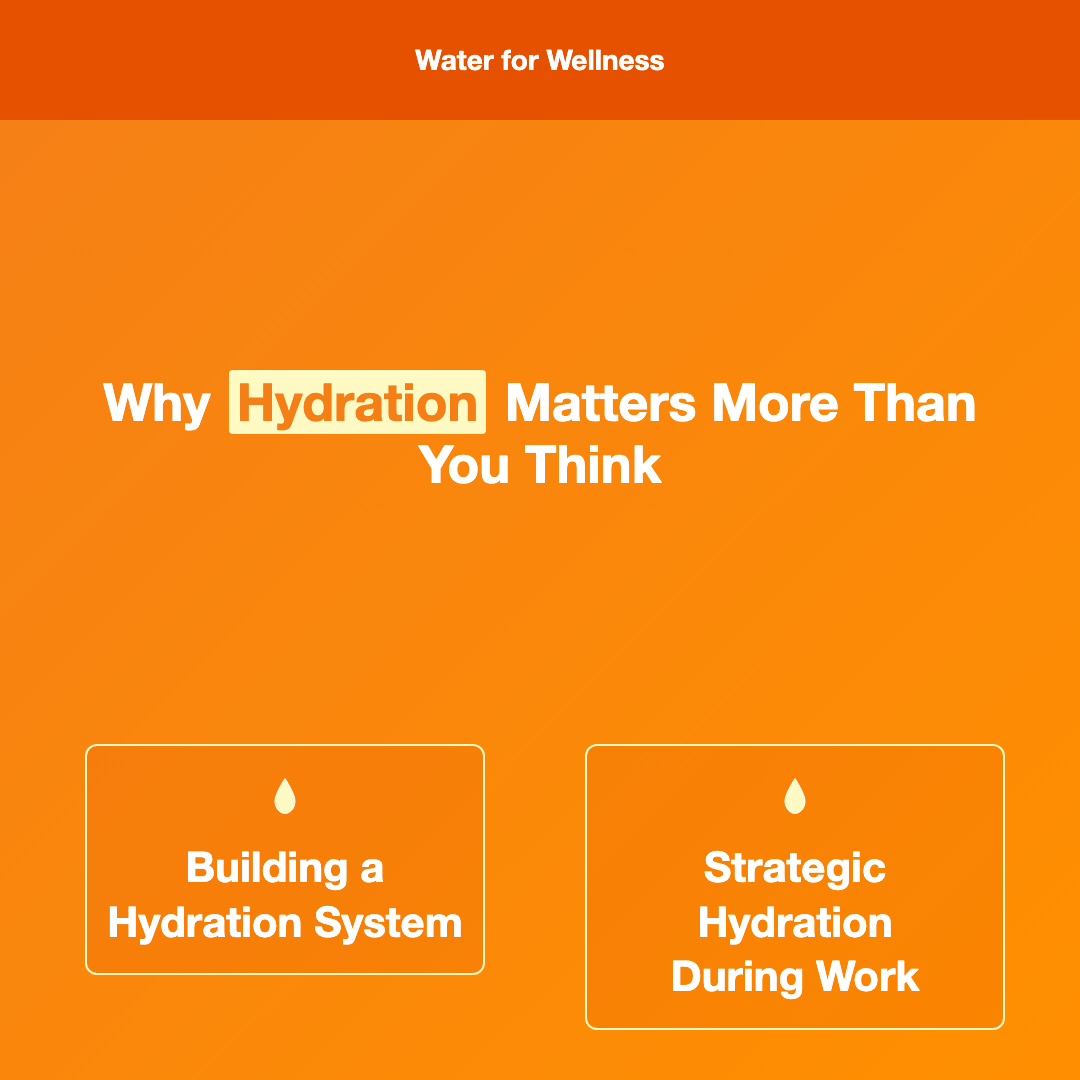 Why Hydration Matters More Than You Think - hydration tips for busy adults