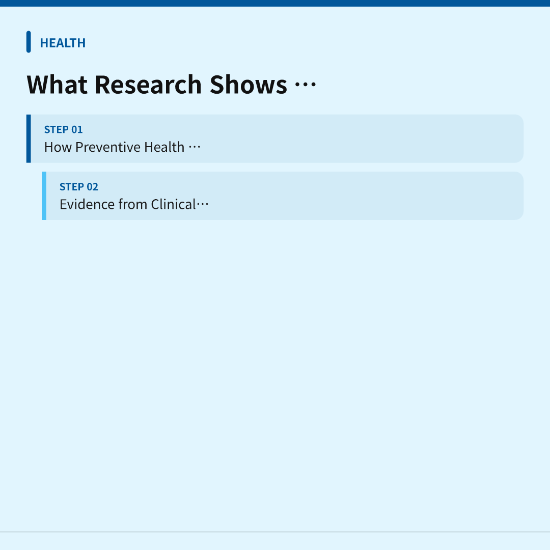 What Research Shows About Prevention - beginner guide to preventive health
