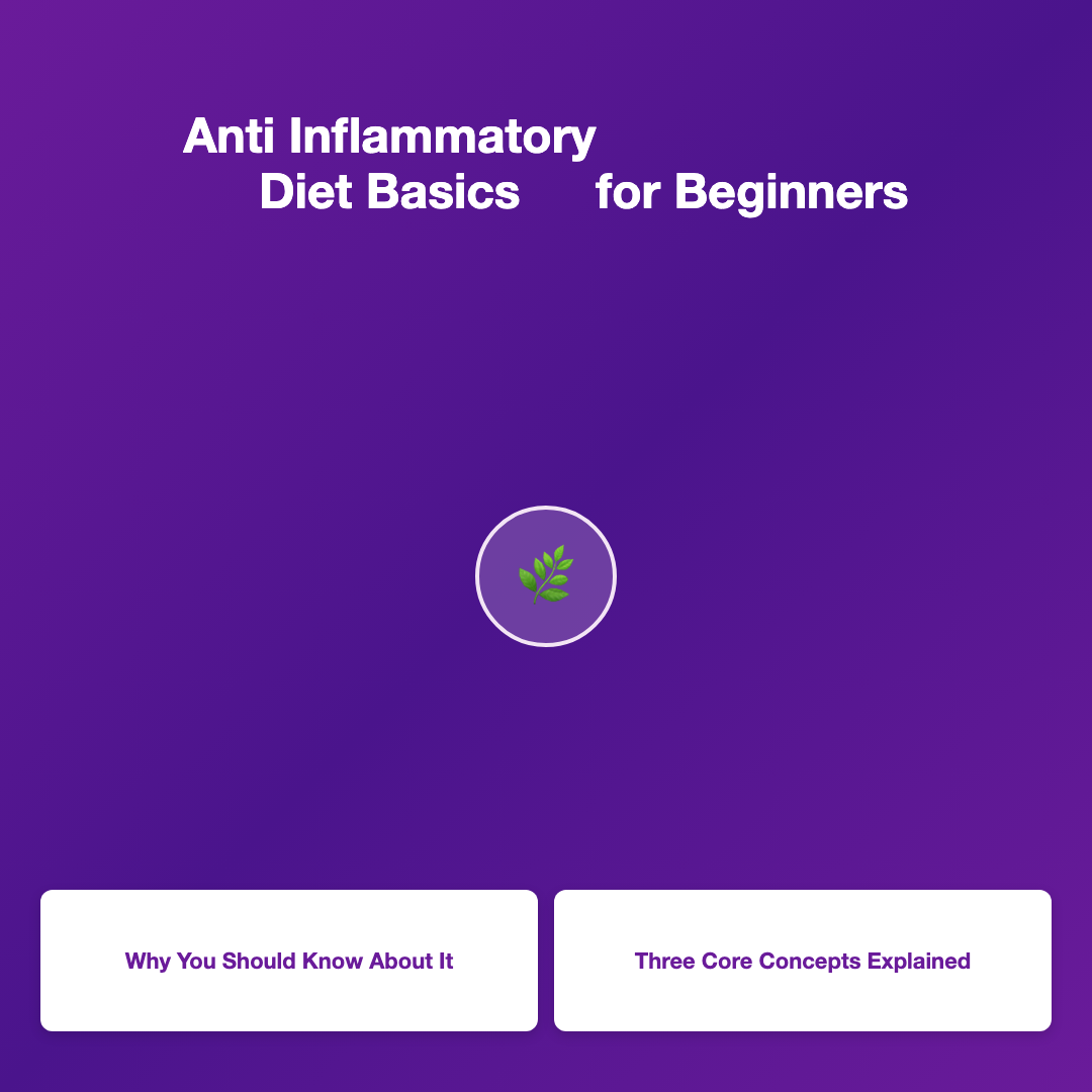 What Is an Anti Inflammatory Diet? - anti inflammatory diet basics