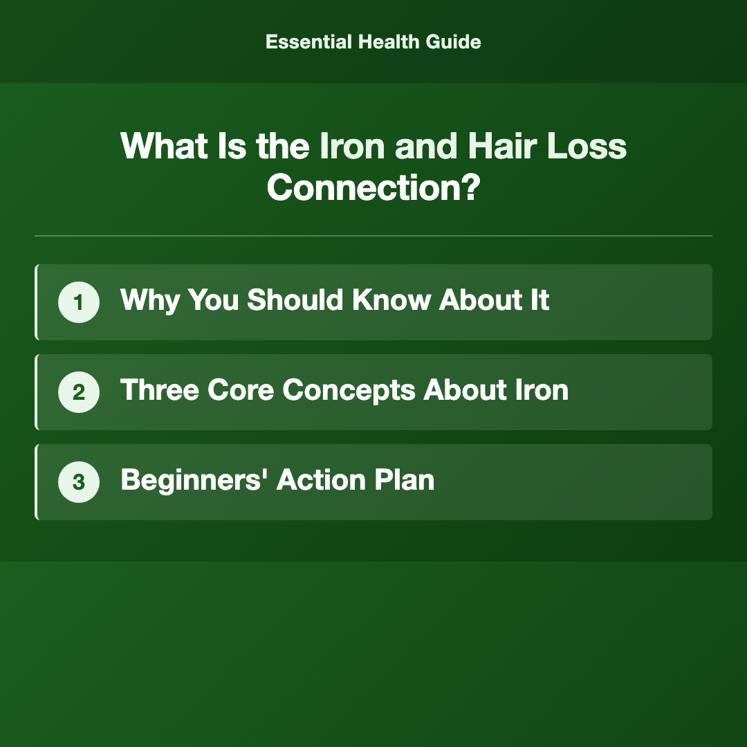 What Is the Iron and Hair Loss Connection? - iron and hair loss connection