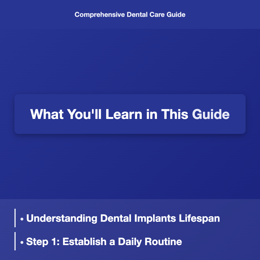 What You'll Learn in This Guide - dental implants lifespan explained