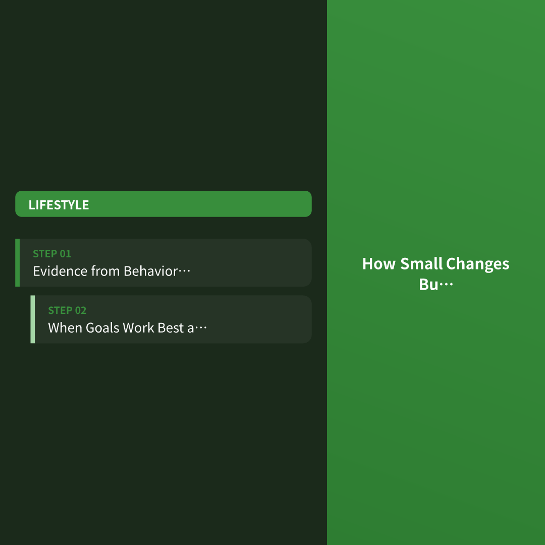 How Small Changes Build Lasting Habits - wellness goals for beginners