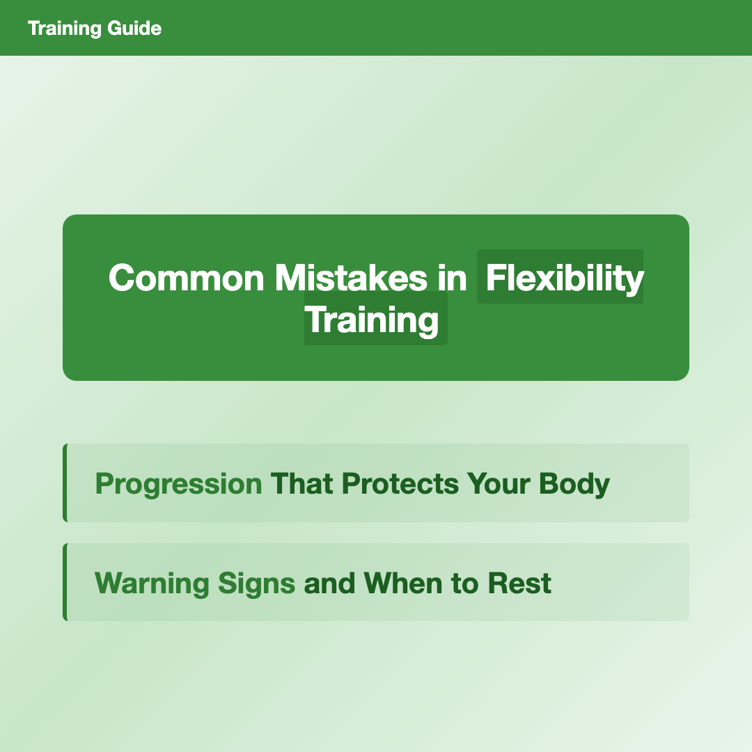 Common Mistakes in Flexibility Training - how to improve flexibility safely