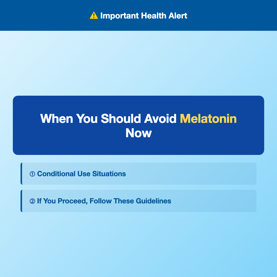 When You Should Avoid Melatonin Now - melatonin safety and alternatives