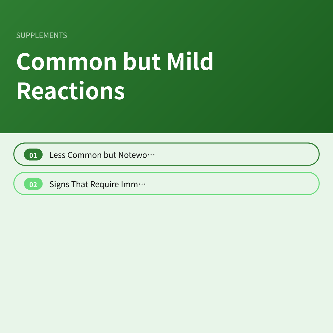 Common but Mild Reactions - turmeric supplement benefits and risks