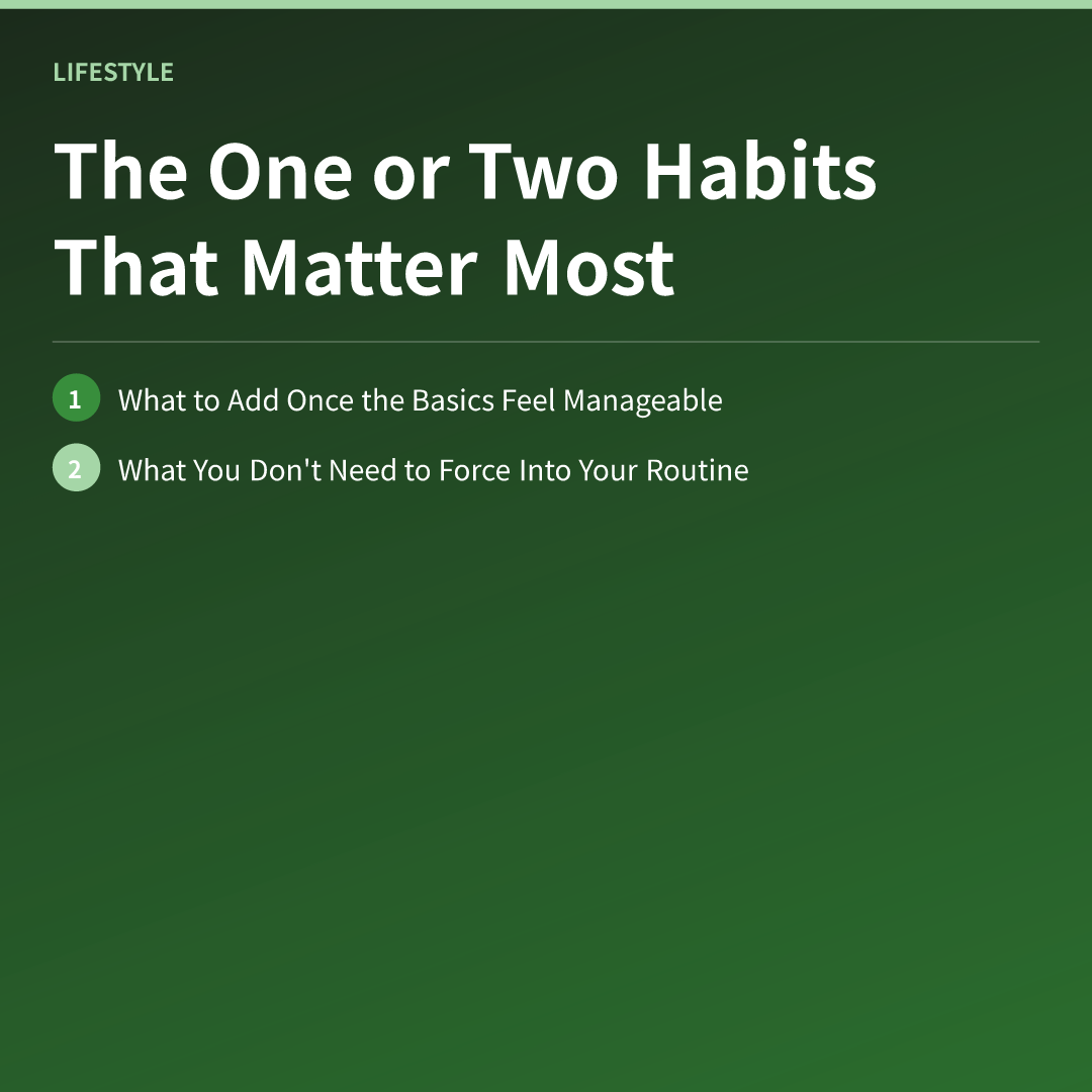 The One or Two Habits That Matter Most - best evening habits for deeper sleep