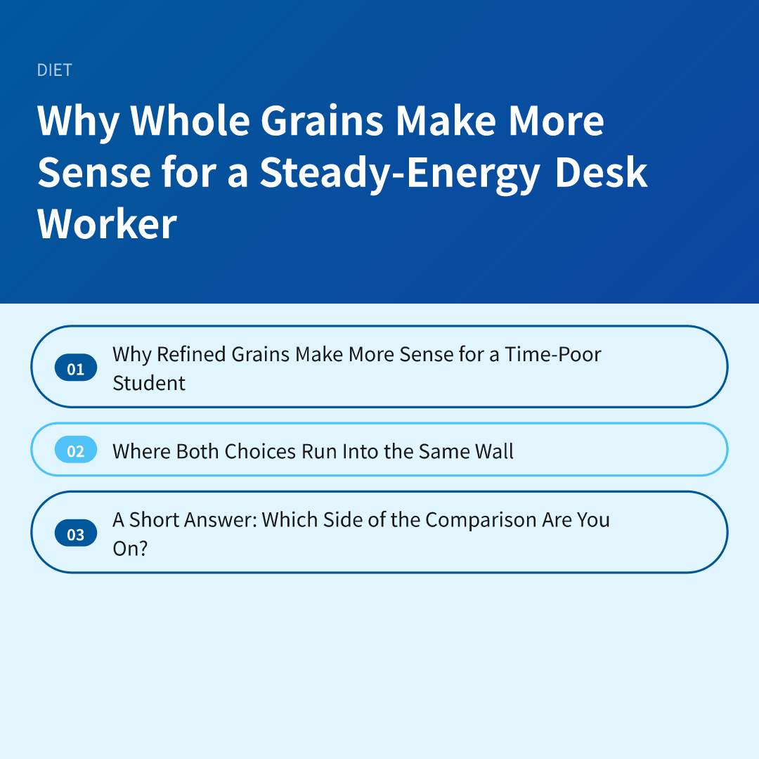 Why Whole Grains Make More Sense for a Steady-Energy Desk Worker