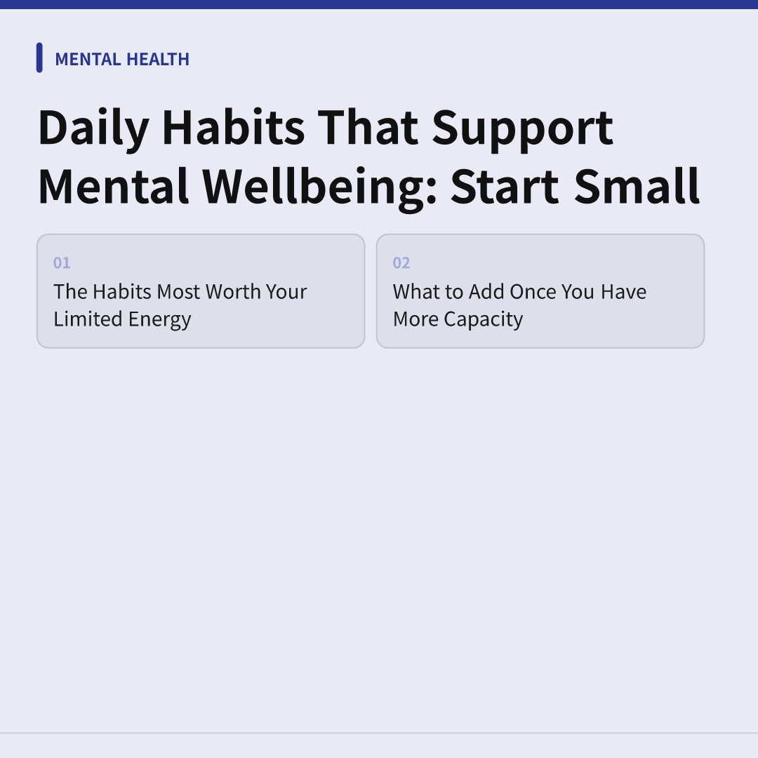 Daily Habits That Support Mental Wellbeing: Start Small image 5