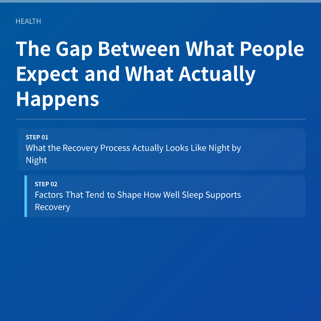 The Gap Between What People Expect and What Actually Happens - how sleep affects muscle recovery