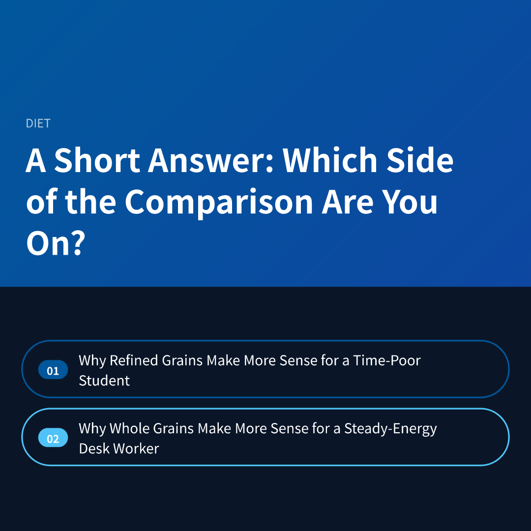 A Short Answer: Which Side of the Comparison Are You On?