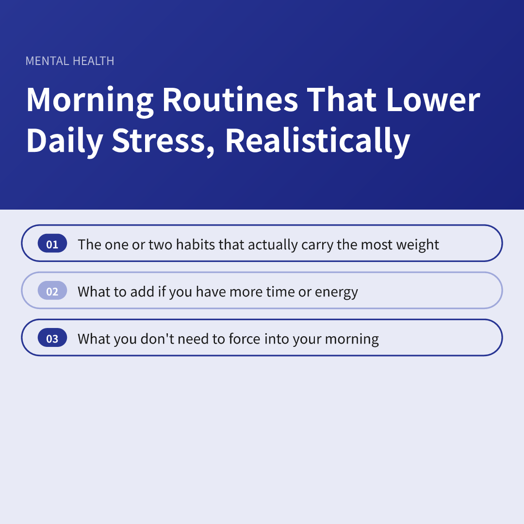Morning Routines That Lower Daily Stress, Realistically - morning routines that lower daily stress