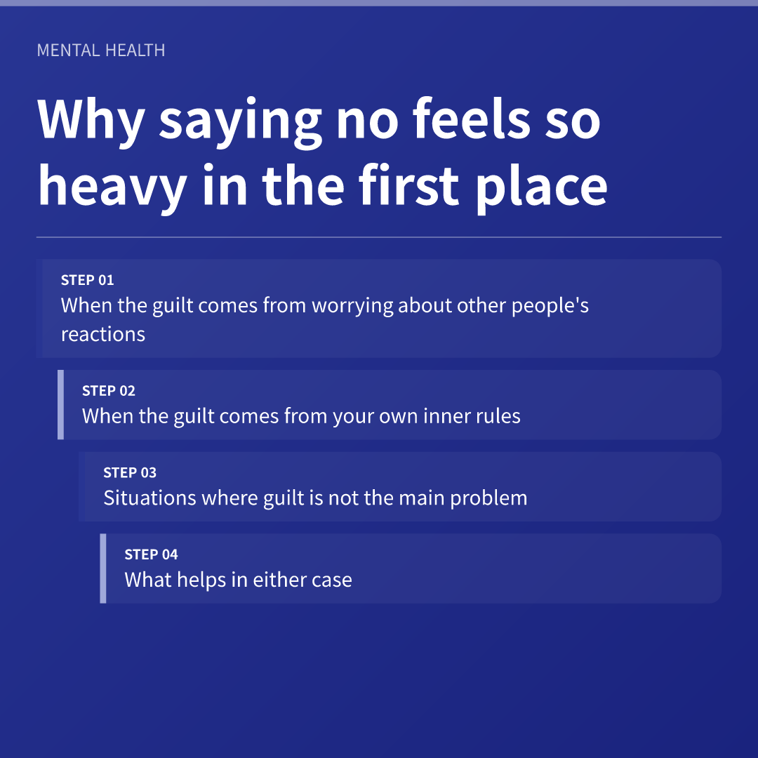 Why saying no feels so heavy in the first place