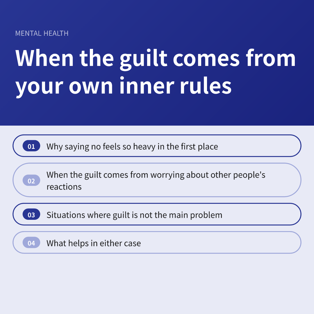 When the guilt comes from your own inner rules