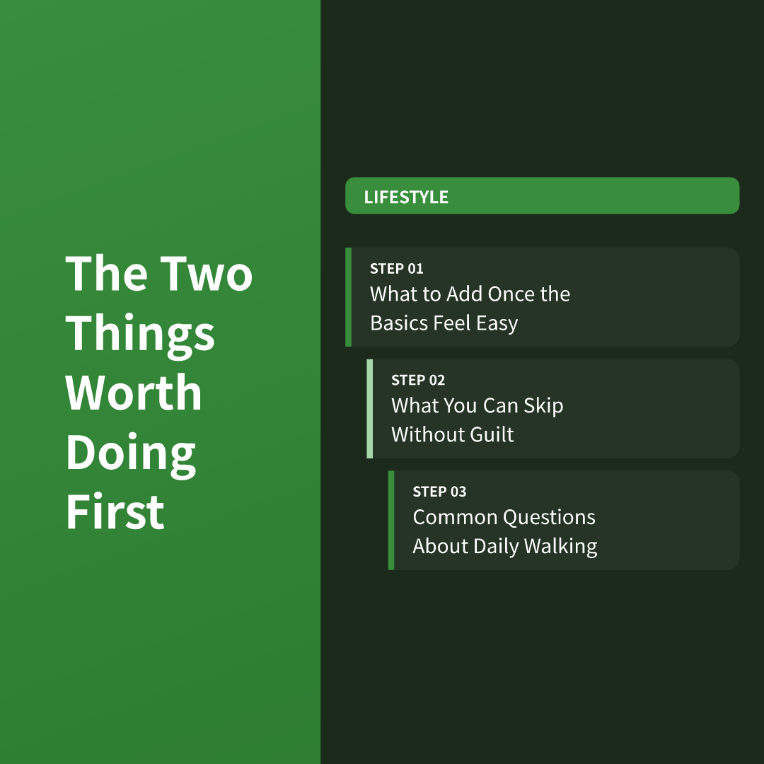 The Two Things Worth Doing First