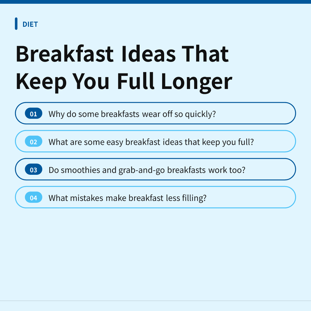 Breakfast Ideas That Keep You Full Longer - breakfast ideas that keep you full longer