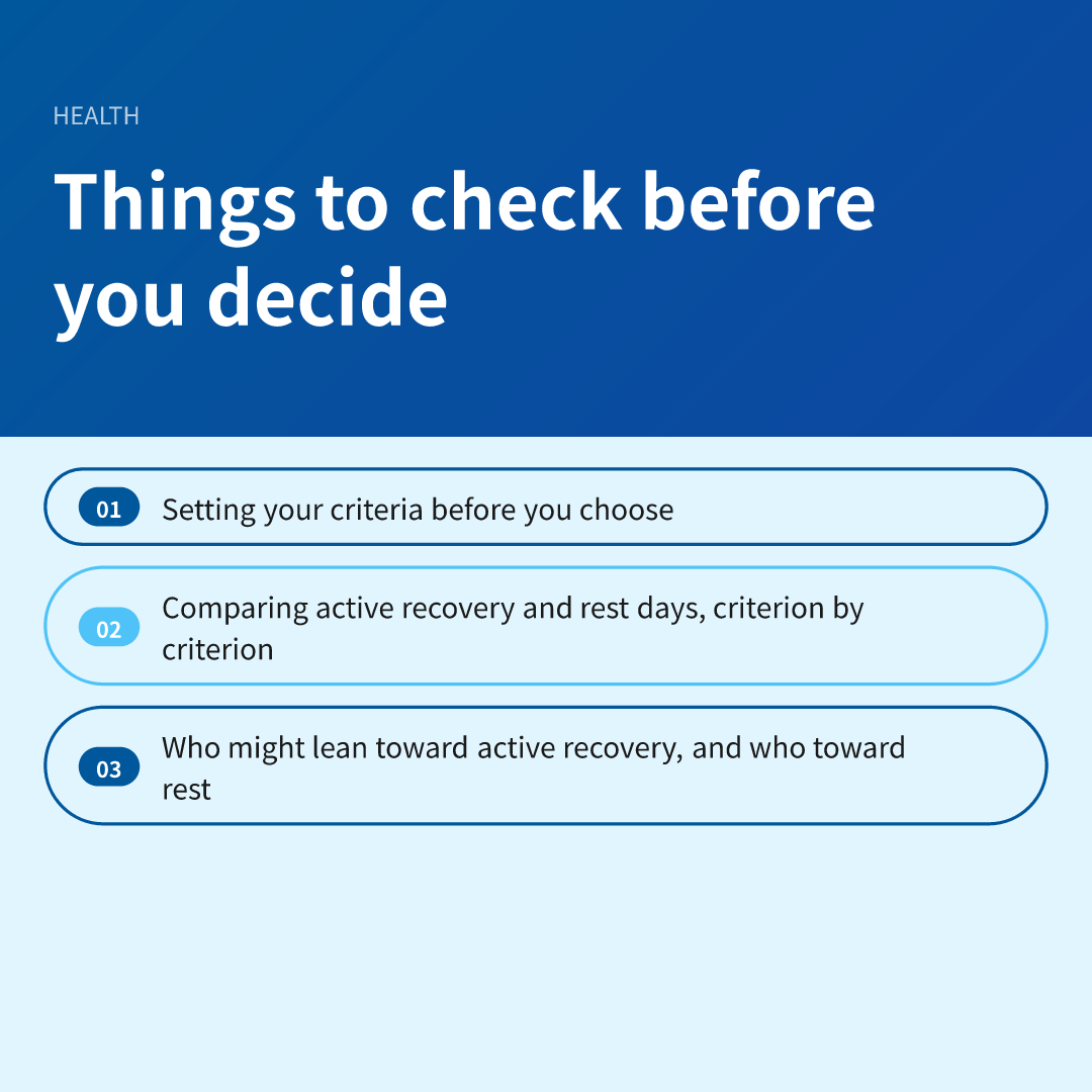 Things to check before you decide